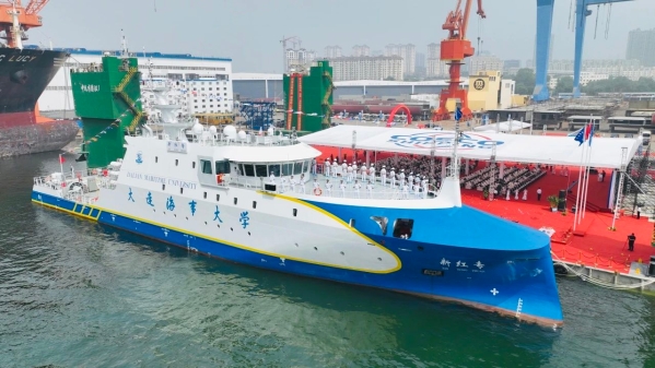 The first intelligent research and training ship has been delivered in CHI (Dalian)